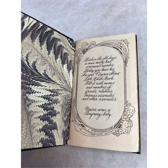 Virginia Slims Cigarettes Little Black Book Address Book - Picture 2 of 6